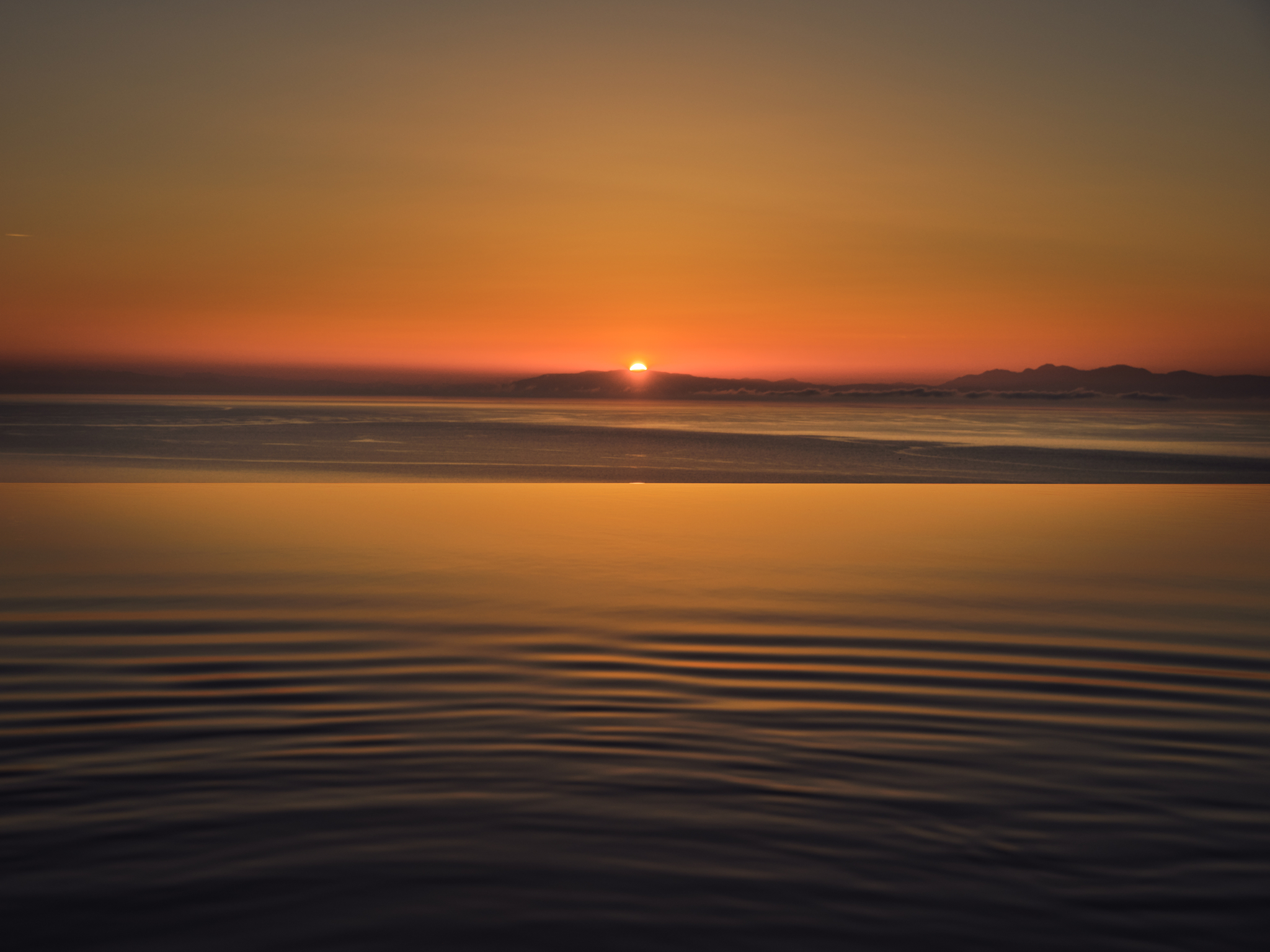 Evening Ambiance and Sunset Colours from Your Villa Retreat.